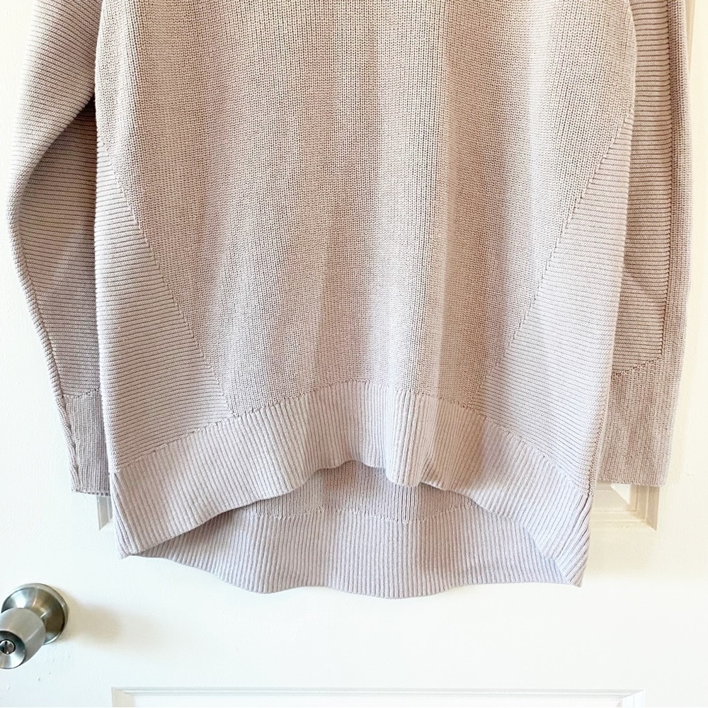 ATHLETA Lavender Stretch Knit Hanover Wool Blend Cozy Sweater - Picture 4 of 10